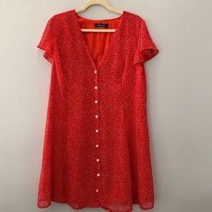 Vici Mini Dress in Red